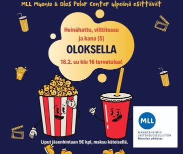 MLL Muonion elokuvaretki Olokselle 18.2. sunnuntaina.